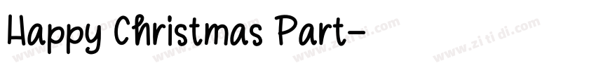 Happy Christmas Part字体转换 Happy Christmas Part字体转换
